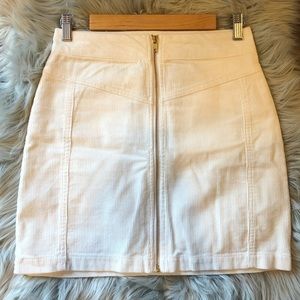 White Corduroy Skirt
